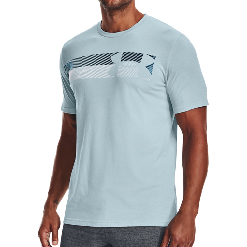 Футболка чоловіча Under Armour Ua Fast Left Chest 3.0 Ss блакитна 1370518-478 изображение 1