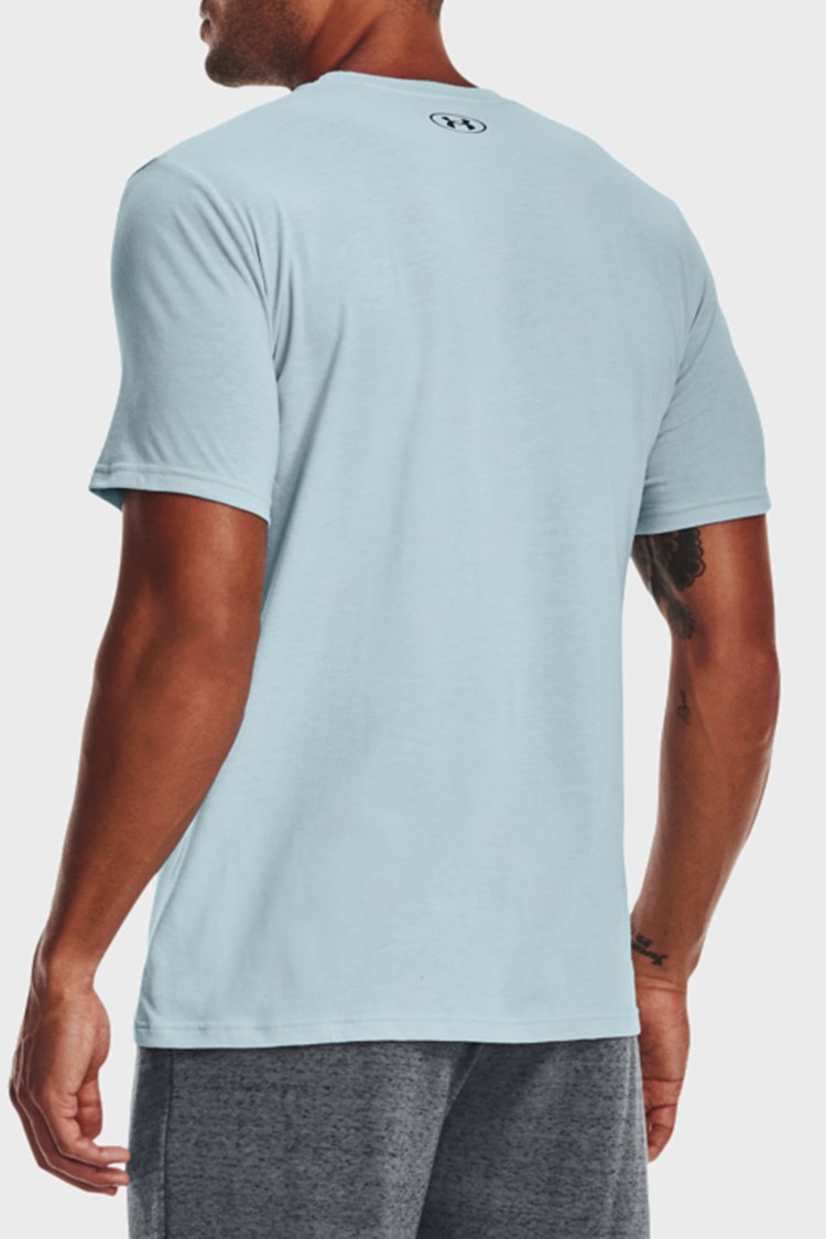 Футболка чоловіча Under Armour Ua Fast Left Chest 3.0 Ss блакитна 1370518-478 изображение 3