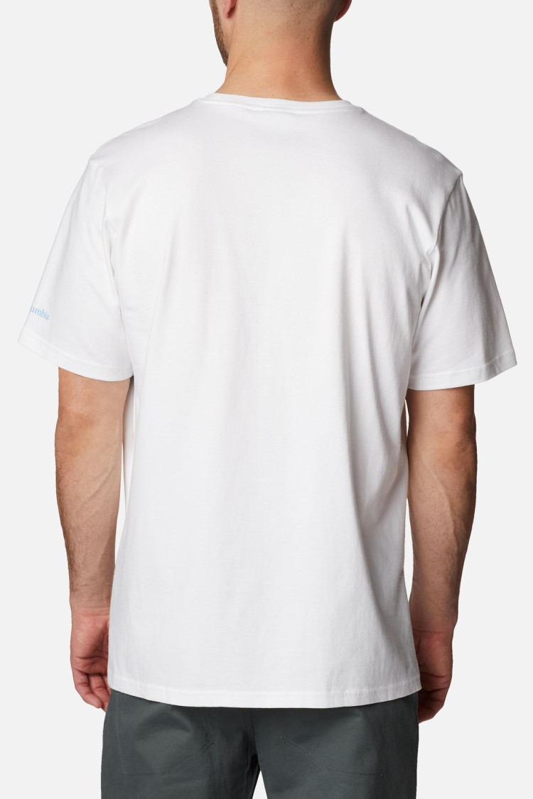 Футболка чоловіча Columbia Deschutes Valley™ Graphic Tee белая 2036461-100 изображение 3