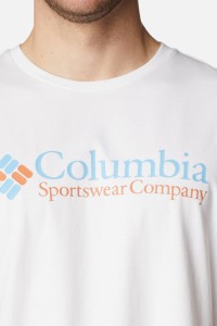 Футболка чоловіча Columbia Deschutes Valley™ Graphic Tee белая 2036461-100 изображение 5