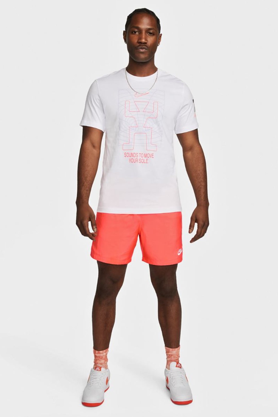 Футболка чоловіча Nike M NSW TEE TREND IRIDESCENT HBR біла FB9768-100 — фото 2