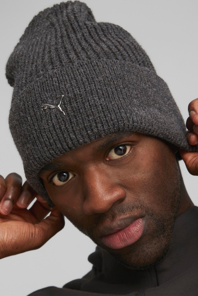 Шапка   Puma Metal Cat Beanie черная 02487401 изображение 4