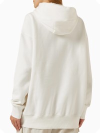 Толстовка женская Nike W NSW FLC OS PO HDY SWSH молочная FN7698-133 изображение 3