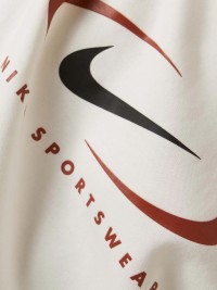 Толстовка женская Nike W NSW FLC OS PO HDY SWSH молочная FN7698-133 изображение 5
