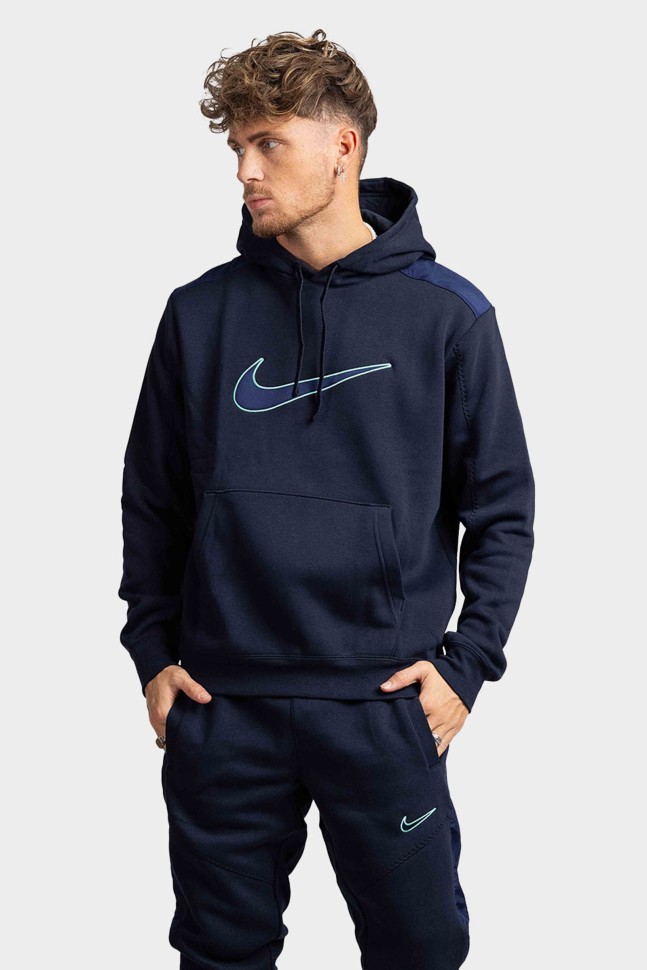 Толстовка чоловіча Nike M NSW SP FLC HOODIE BB синя FN0247-475 изображение 2