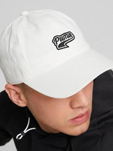 Бейсболка Puma Script Logo Cap белая 02403202 изображение 3