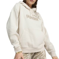 Толстовка жіноча Puma ESS+ ANIMAL Hoodie FL молочна 68149287 изображение 1