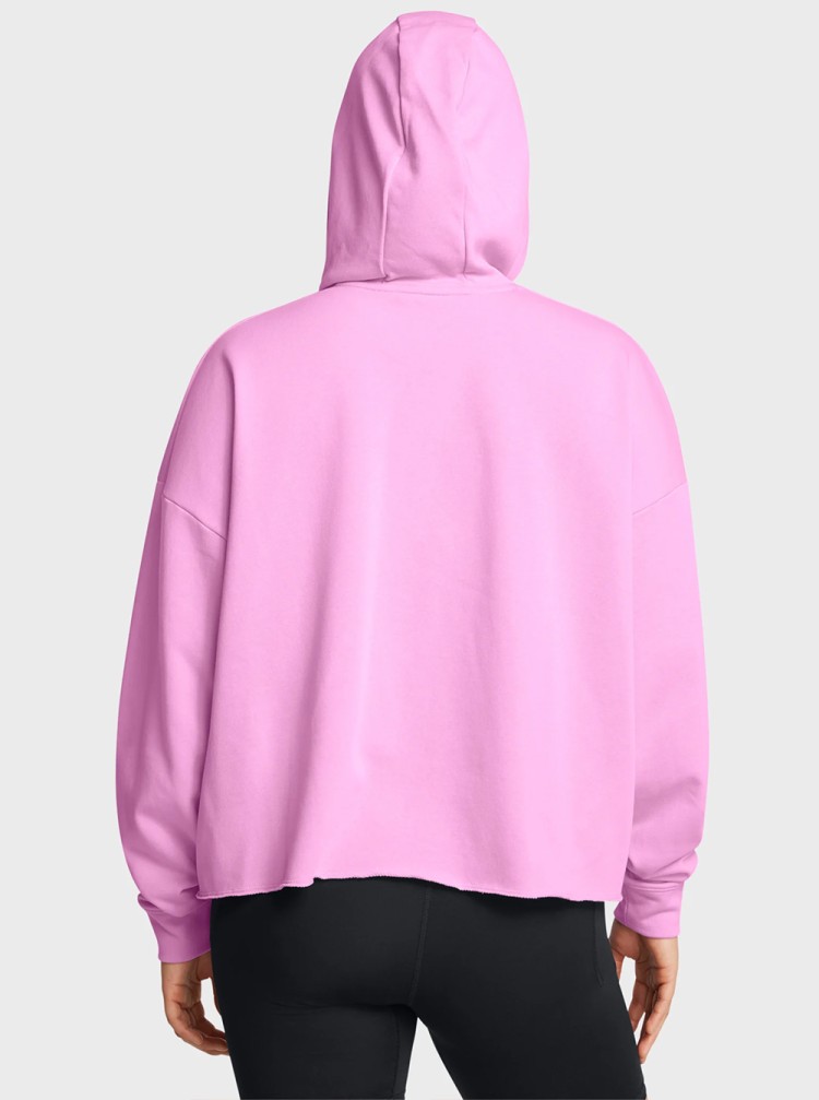 Толстовка жіноча Under Armour UA Rival Terry OS Hoodie рожева 1382736-638 изображение 3