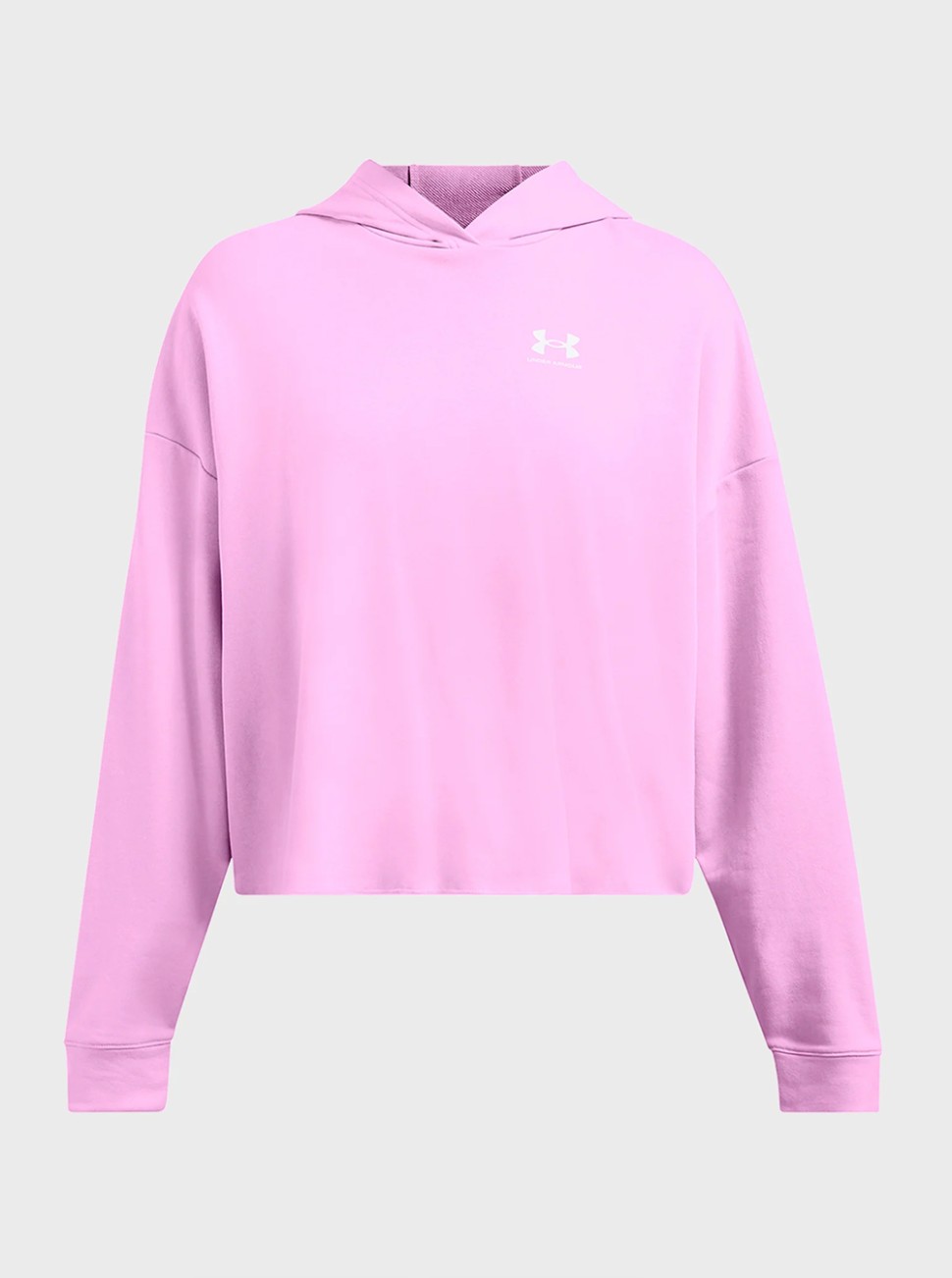 Толстовка жіноча Under Armour UA Rival Terry OS Hoodie рожева 1382736-638 — фото 4
