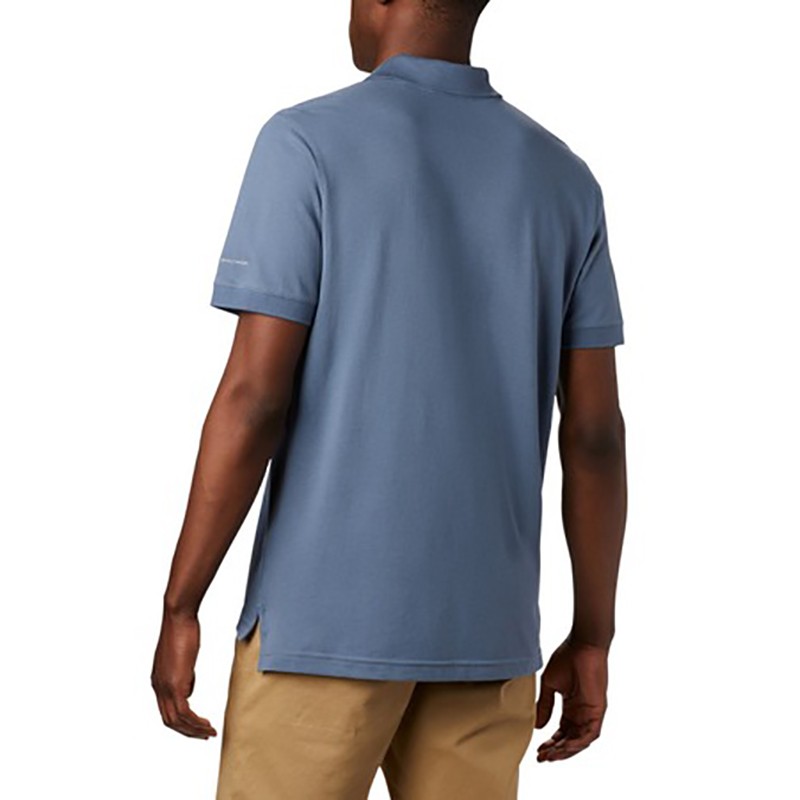 Футболка мужская Columbia Tricou polo Range синяя 1713841-441 — фото 2