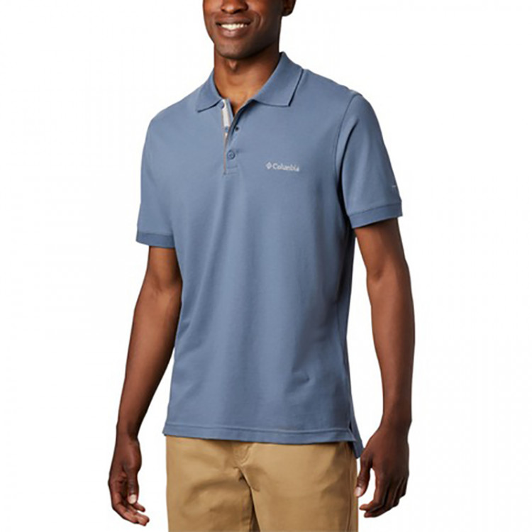 Футболка мужская Columbia Tricou polo Range синяя 1713841-441 изображение 1