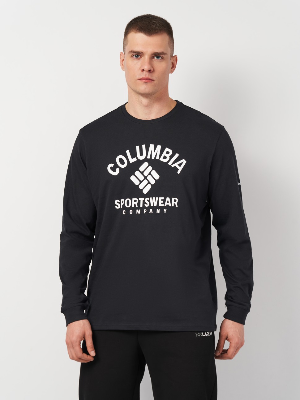 Футболка з довгим рукавом чоловіча Columbia Rockaway River™ Graphic LS Tee чорна 2022191-009 — фото 2