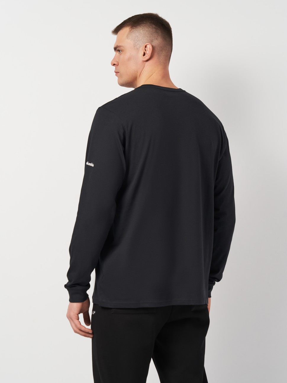 Футболка з довгим рукавом чоловіча Columbia Rockaway River™ Graphic LS Tee чорна 2022191-009 — фото 3