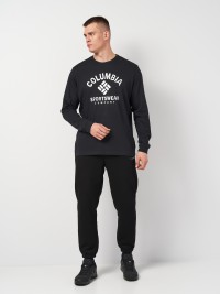 Футболка с длинным рукавом мужская Columbia Rockaway River™ Graphic LS Tee черная 2022191-009 изображение 4