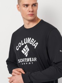 Футболка с длинным рукавом мужская Columbia Rockaway River™ Graphic LS Tee черная 2022191-009 изображение 5