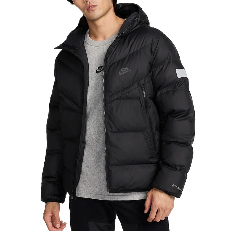 Куртка мужская Nike M NSW SF WR PL-FLD AIR MAX JKT черная HF6603-010