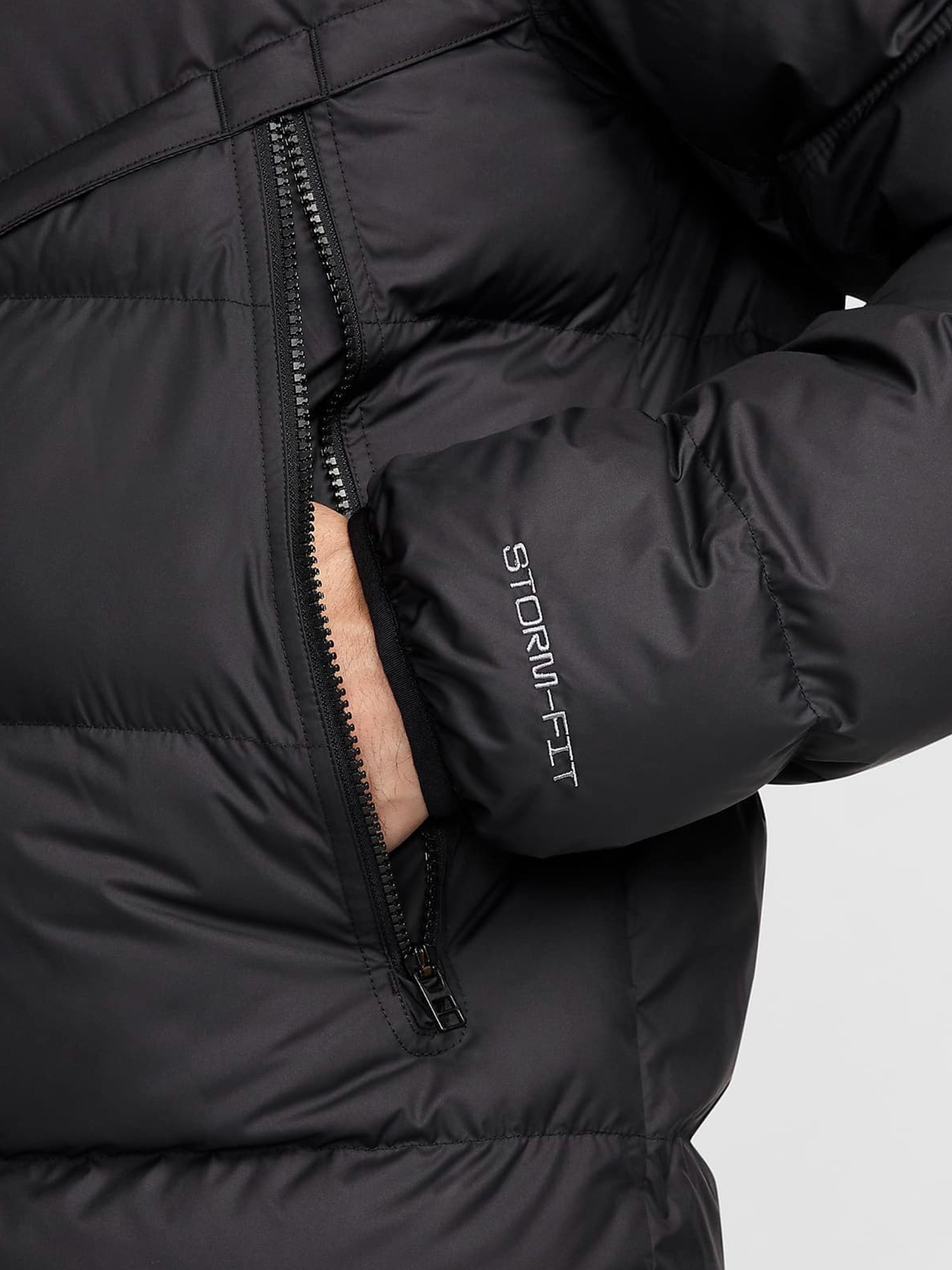 Куртка чоловіча Nike M NSW SF WR PL-FLD AIR MAX JKT чорна HF6603-010 изображение 8