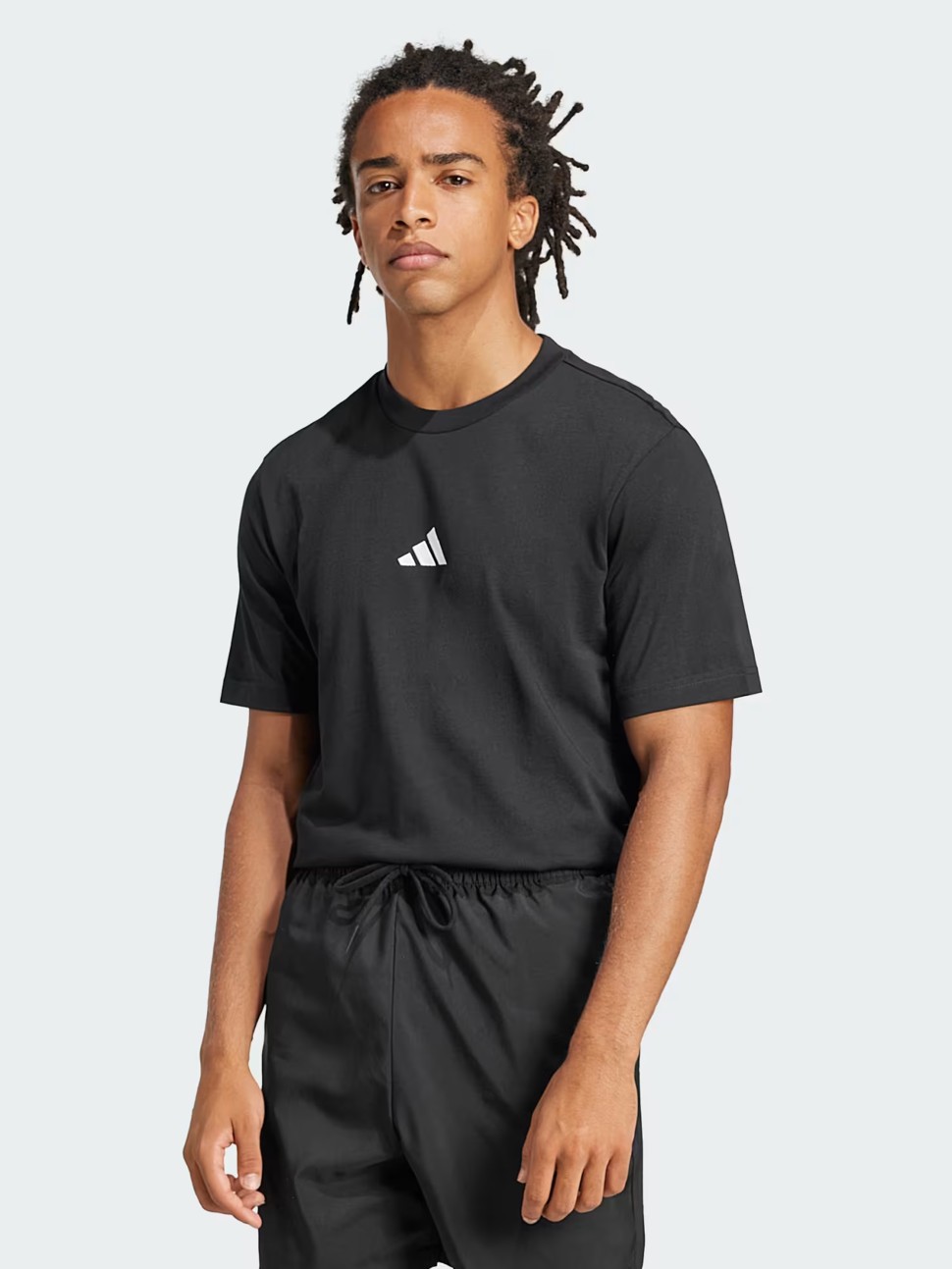 Футболка чоловіча Adidas M SL SJ T чорна JE9024 — фото 2