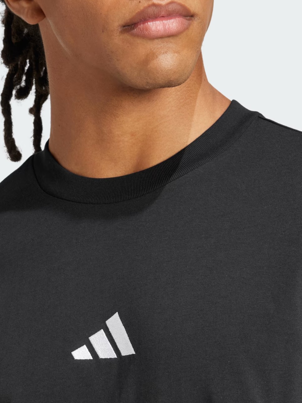 Футболка чоловіча Adidas M SL SJ T чорна JE9024 — фото 5