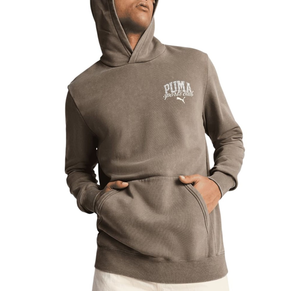 Толстовка мужская Puma PUMA CLASS Hoodie коричневая 68464193 изображение 1