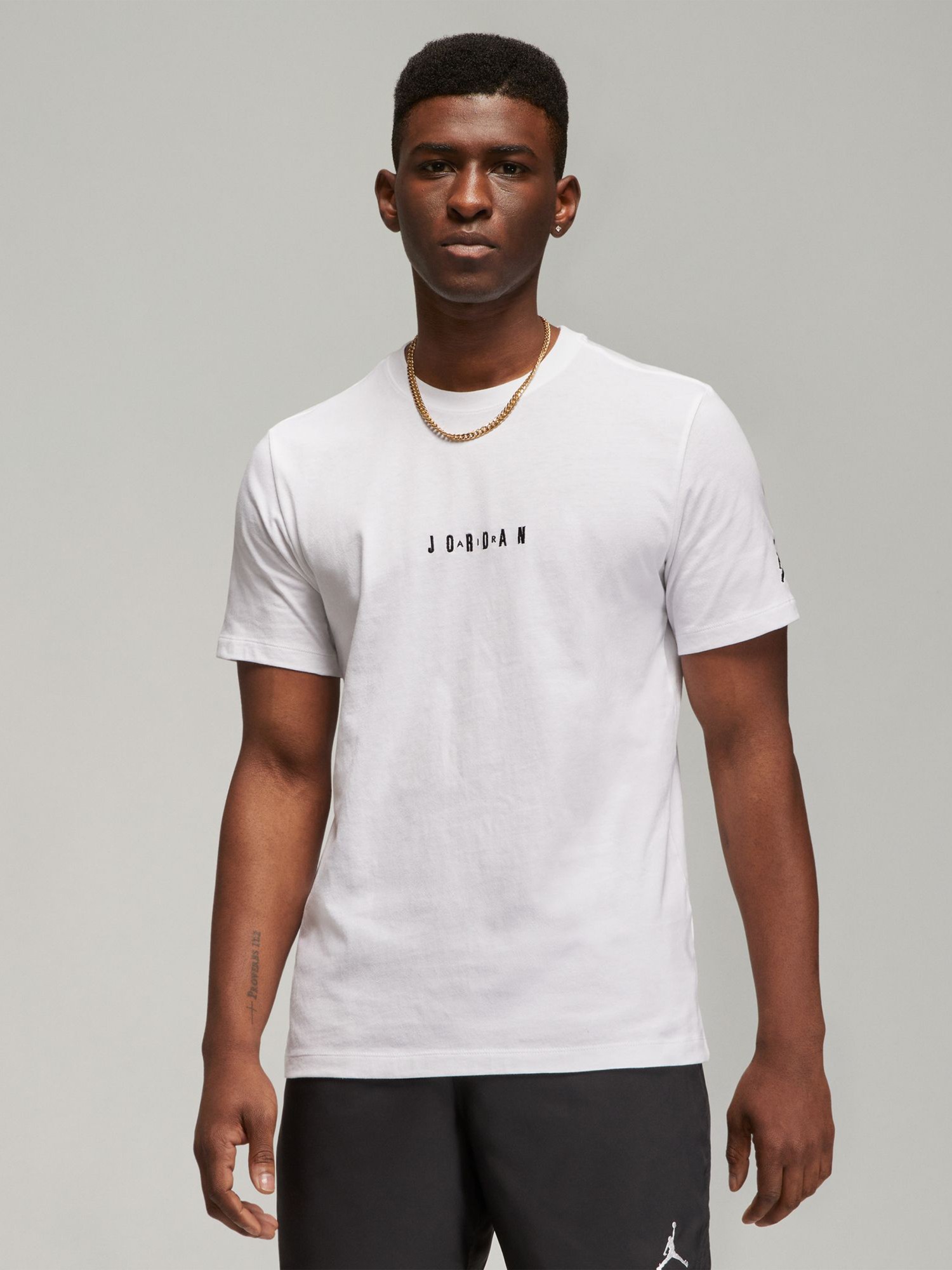 Футболка мужская Nike M J EMB JORDAN AIR CREW белая DM3182-100 изображение 2