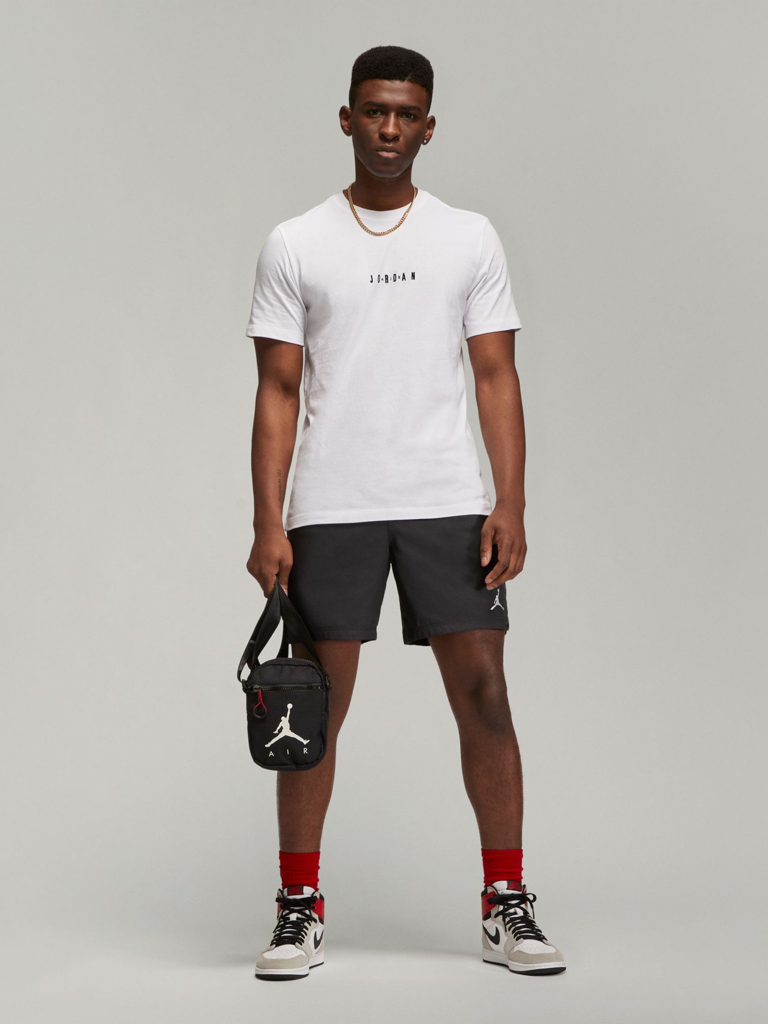 Футболка мужская Nike M J EMB JORDAN AIR CREW белая DM3182-100 изображение 6