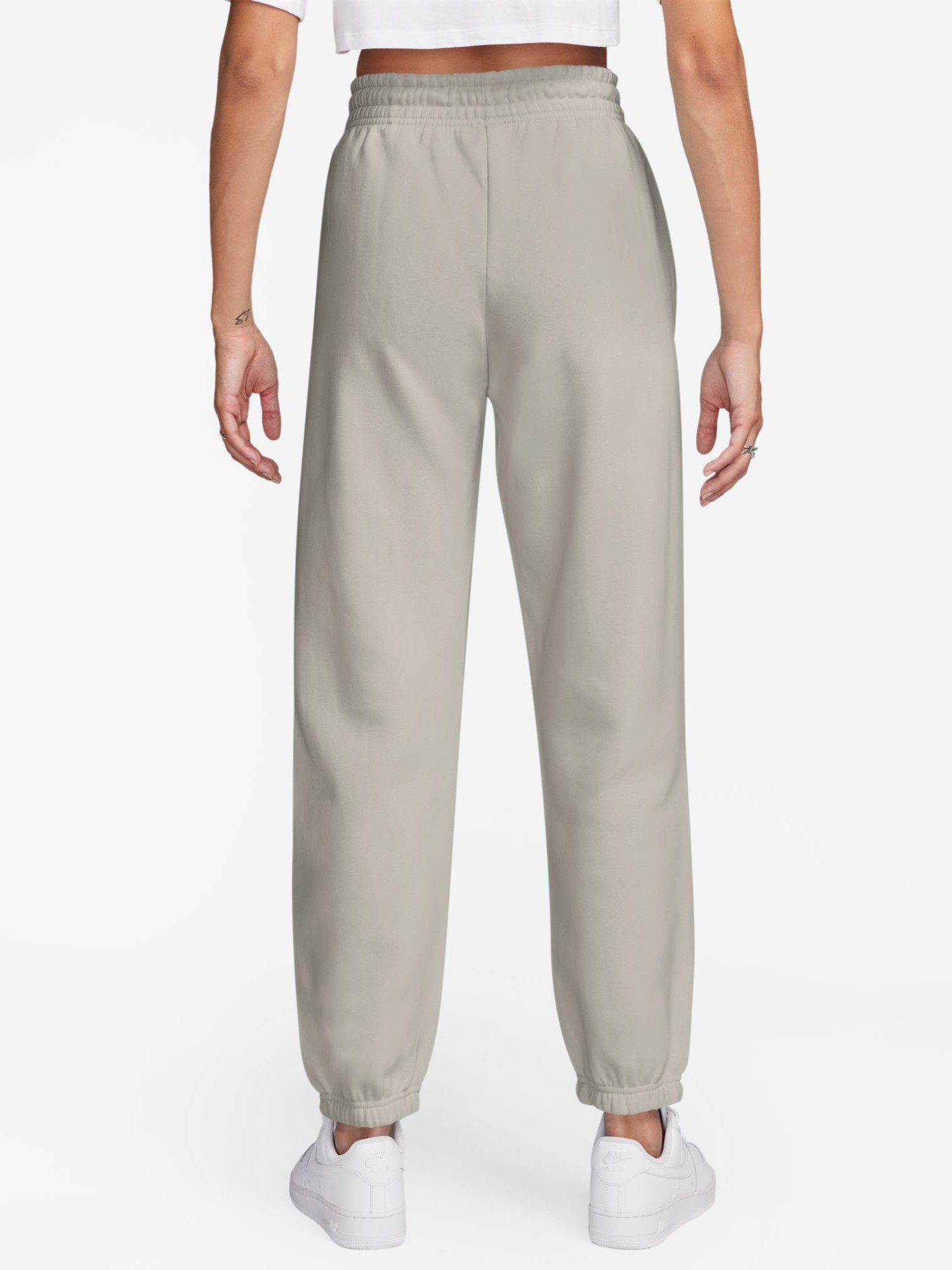 Брюки женские Nike W NSW PHNX FLC HR OS PANT 2 серые FZ5996-009 изображение 3