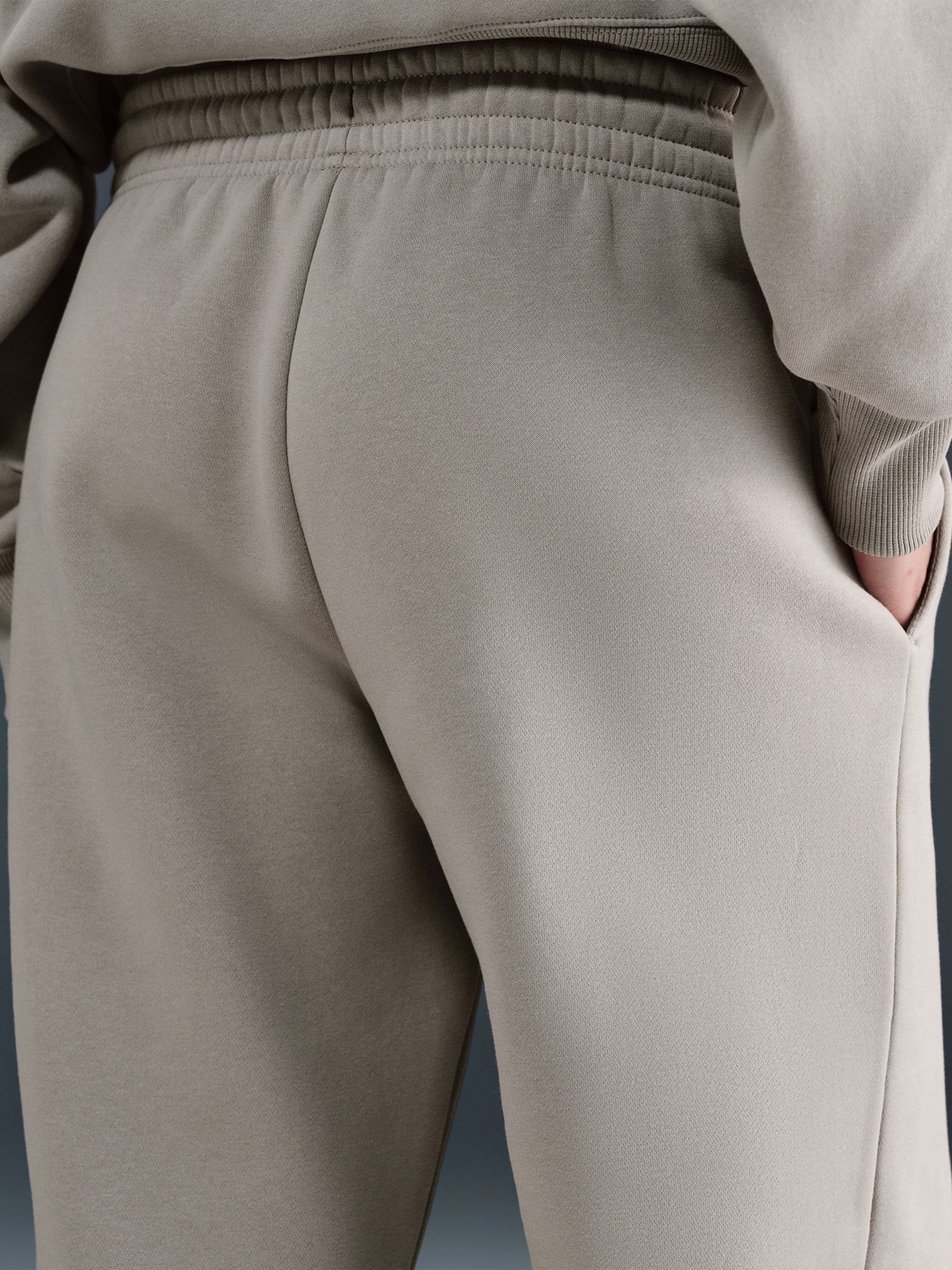 Брюки женские Nike W NSW PHNX FLC HR OS PANT 2 серые FZ5996-009 изображение 6