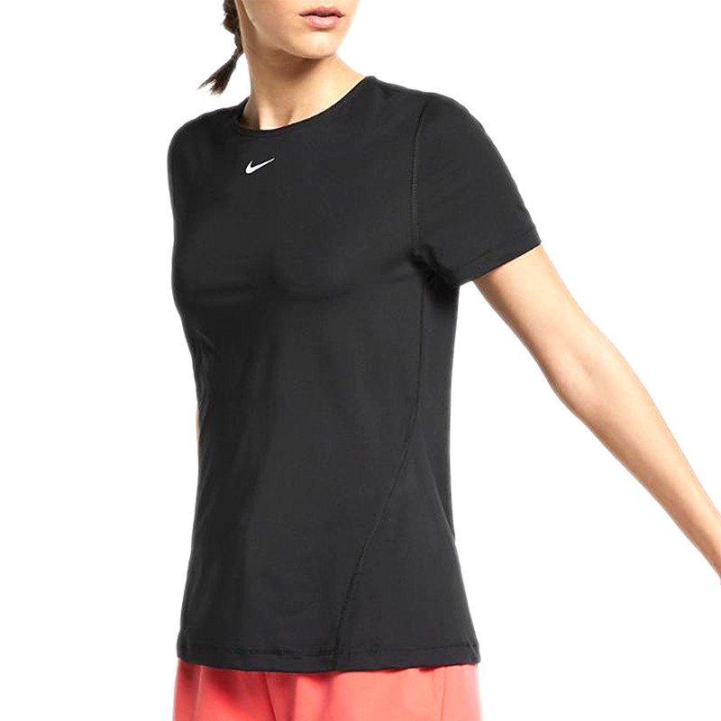 Футболка женская Nike W Np 365 Top Ss Essential черная AO9951-010 изображение 2