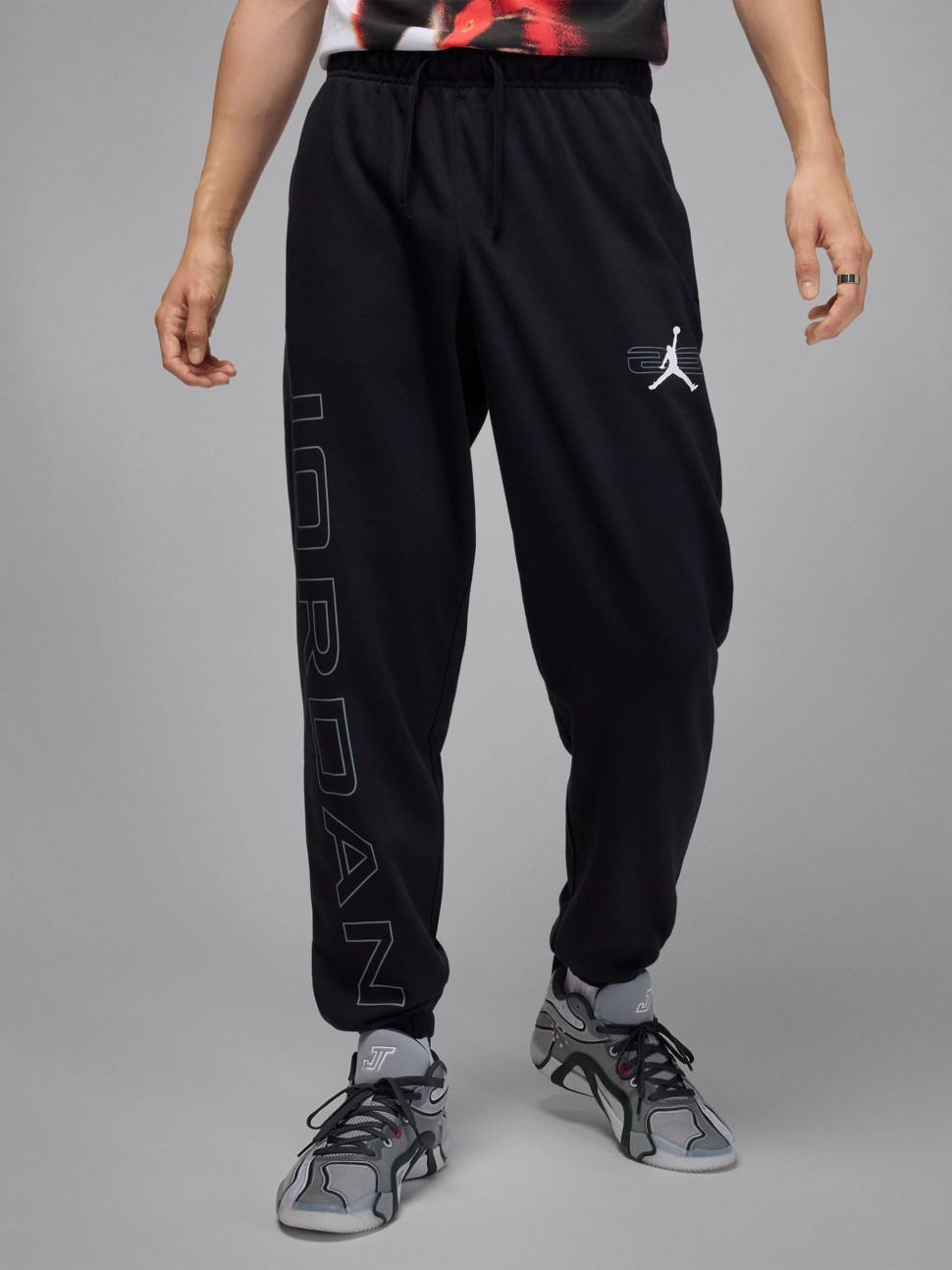 Штани чоловічі Nike M J SPRT CSVR GFX FLC PNT чорні HQ8699-010 — фото 2