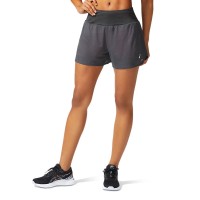 Шорти жіночі Asics Ventilate 2-N-1 3.5In Short сірі 2012A772-022  изображение 1