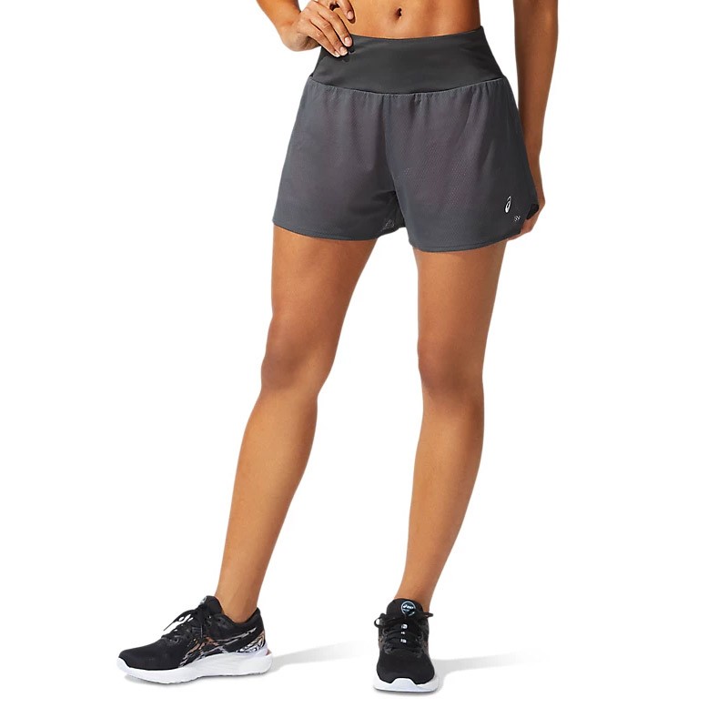 Шорти жіночі Asics Ventilate 2-N-1 3.5In Short сірі 2012A772-022  изображение 1