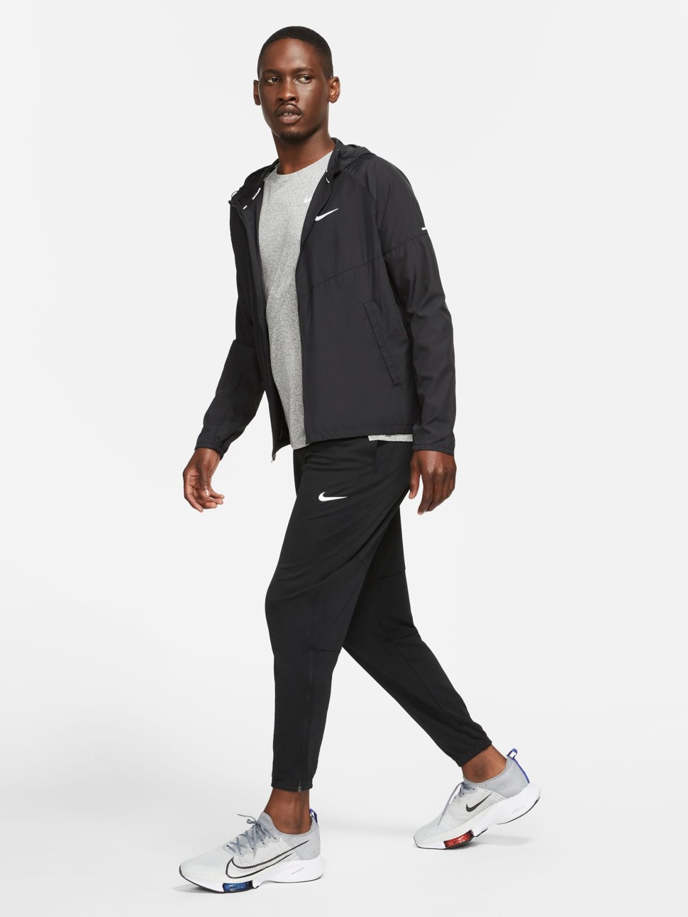 Вітрівка чоловіча Nike M NK RPL MILER JKT чорна DD4746-010 — фото 8