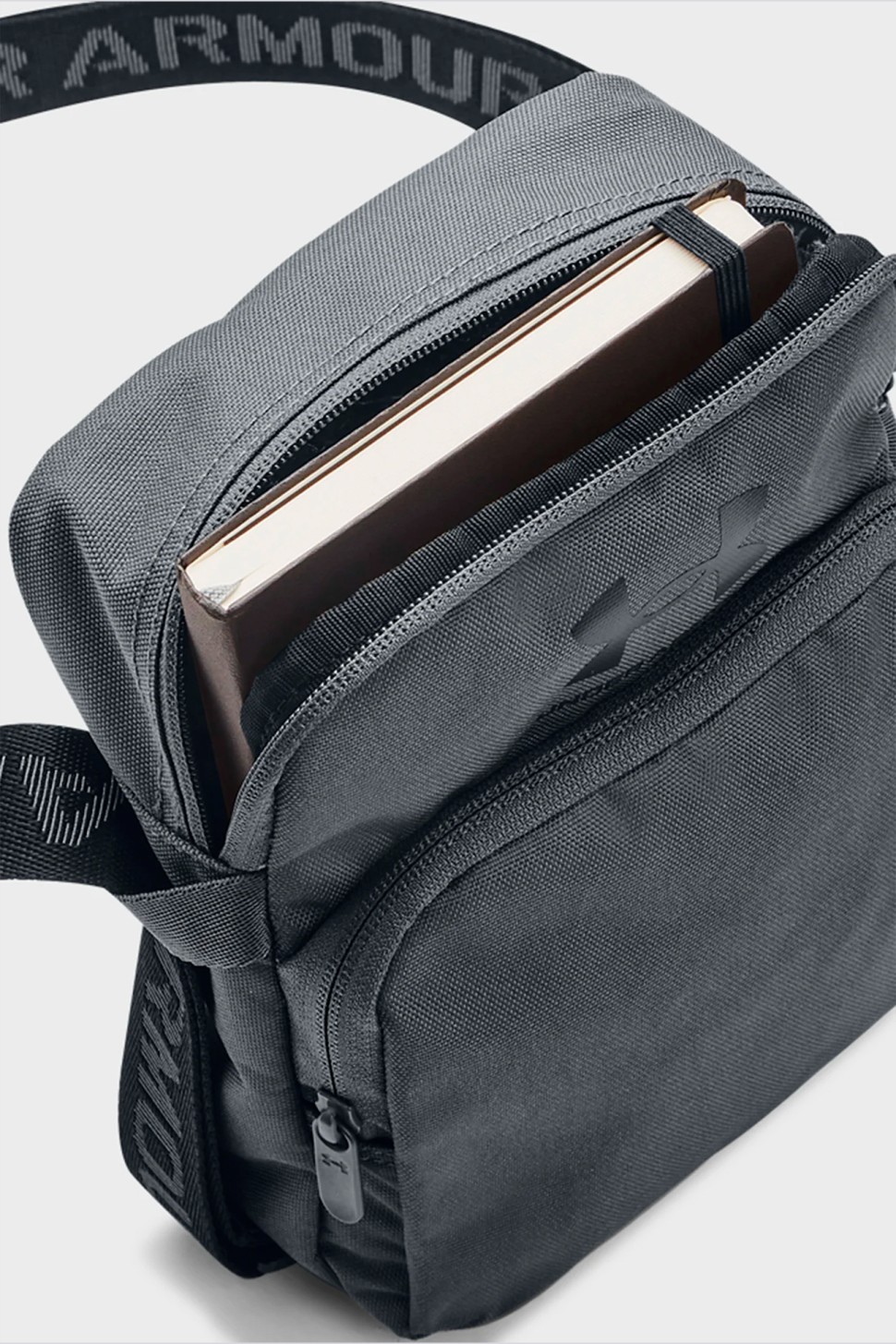 Сумка Under Armour Ua Loudon Crossbody серая 1364192-012 — фото 3