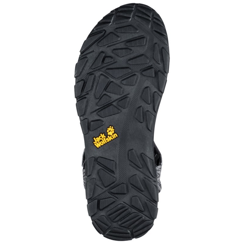 Сандалі чоловічі Jack Wolfskin Lakewood Ride Sandal сірі 4026651-6011 — фото 2