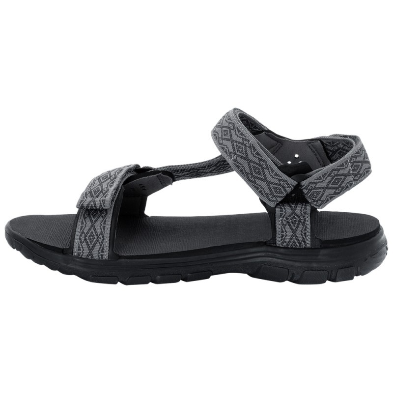 Сандалі чоловічі Jack Wolfskin Lakewood Ride Sandal сірі 4026651-6011 — фото 3