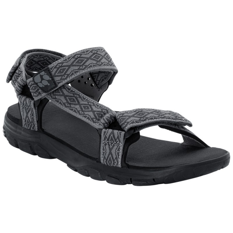 Сандалі чоловічі Jack Wolfskin Lakewood Ride Sandal сірі 4026651-6011 — фото 1