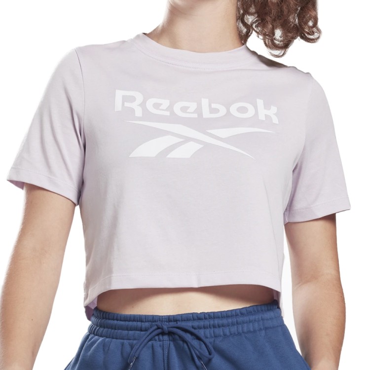 Футболка женская Reebok Ri Bl Crop Tee фиолетовая HB2277 изображение 1