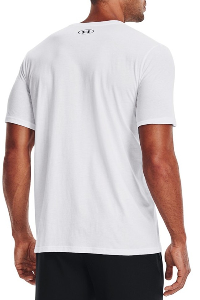Футболка чоловіча Under Armour Ua Camo Chest Stripe Ss біла 1370519-100 изображение 3