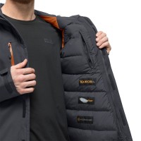 Пуховик мужской Jack Wolfskin серый 1106901-6230 изображение 2