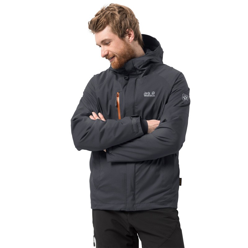 Пуховик мужской Jack Wolfskin серый 1106901-6230 изображение 4