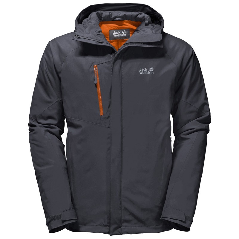 Пуховик мужской Jack Wolfskin серый 1106901-6230 изображение 1