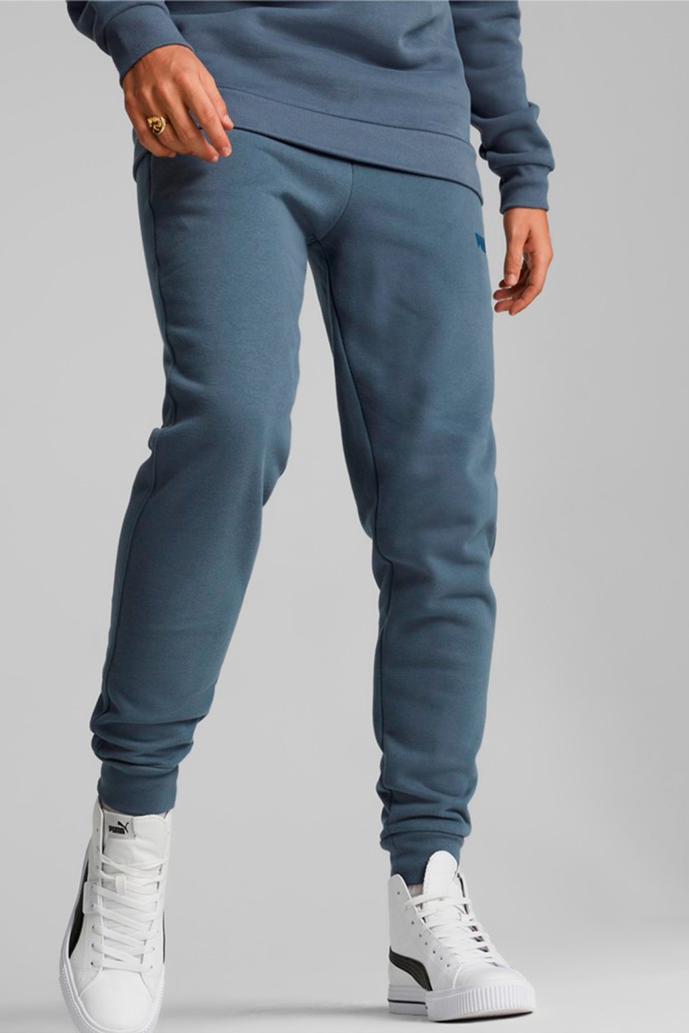Штани чоловічі Puma ESS ELEVATED Sweatpants сині 84988918 — фото 6