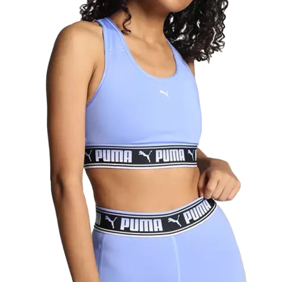 Бра жіночий Puma Mid Impact Puma Strong Bra фіолетовий 52159828 — фото 1