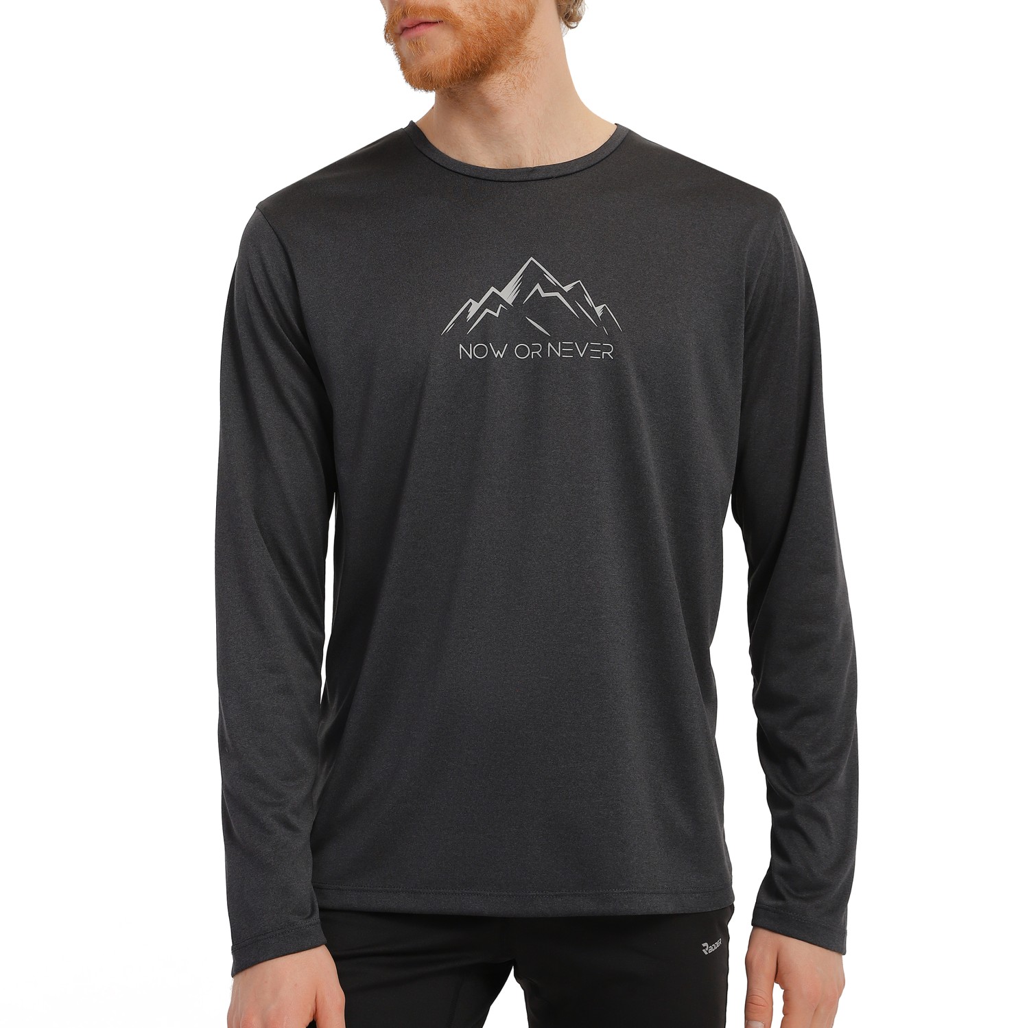 Футболка з довгим рукавом чоловіча Radder Nepas темно-сіра 122124-020 изображение 1