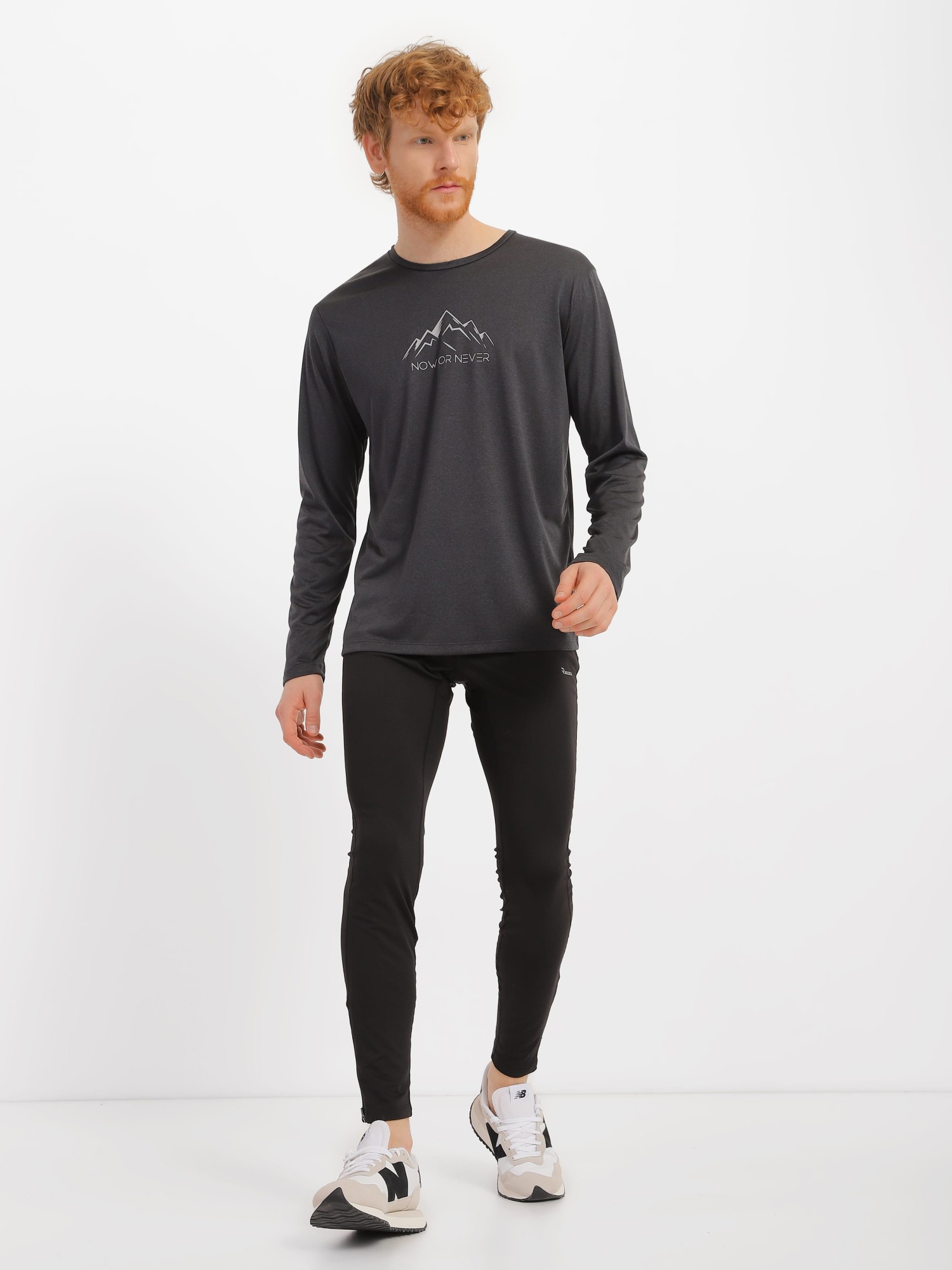 Футболка з довгим рукавом чоловіча Radder Nepas темно-сіра 122124-020 изображение 3