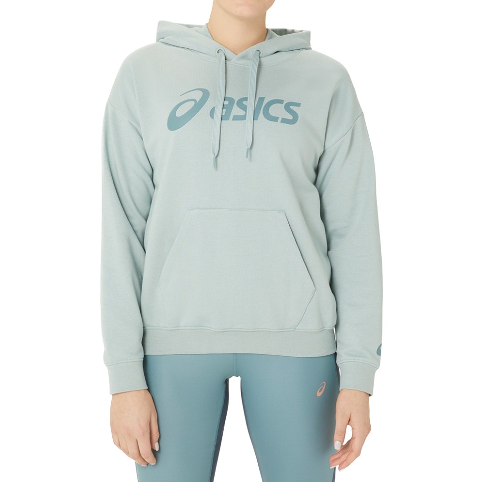 Толстовка жіноча Asics BIG ASICS OTH HOODIE бірюзова 2032A990-404 — фото 1
