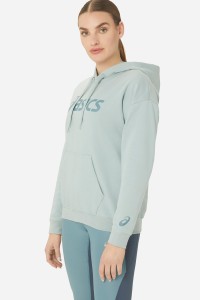 Толстовка женская Asics BIG ASICS OTH HOODIE бирюзовая 2032A990-404 изображение 3