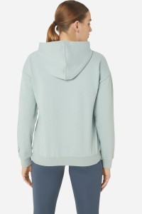 Толстовка женская Asics BIG ASICS OTH HOODIE бирюзовая 2032A990-404 изображение 5