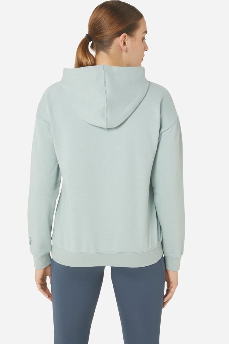 Толстовка женская Asics BIG ASICS OTH HOODIE бирюзовая 2032A990-404 изображение 5